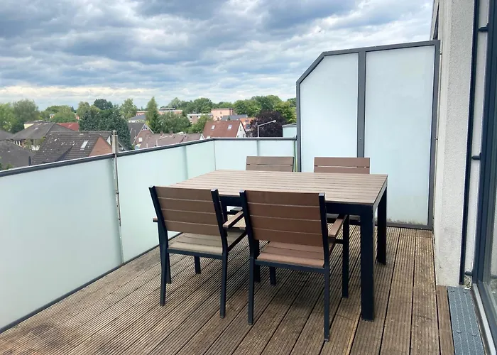 Micasa Ol - Modernes Penthouse - Stellplatz - Kueche - Wlan - Dachterrasse