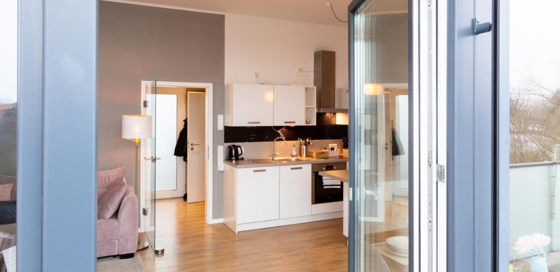 Micasa Ol - Modernes Penthouse - Stellplatz - Kueche - Wlan - Dachterrasse Apartment