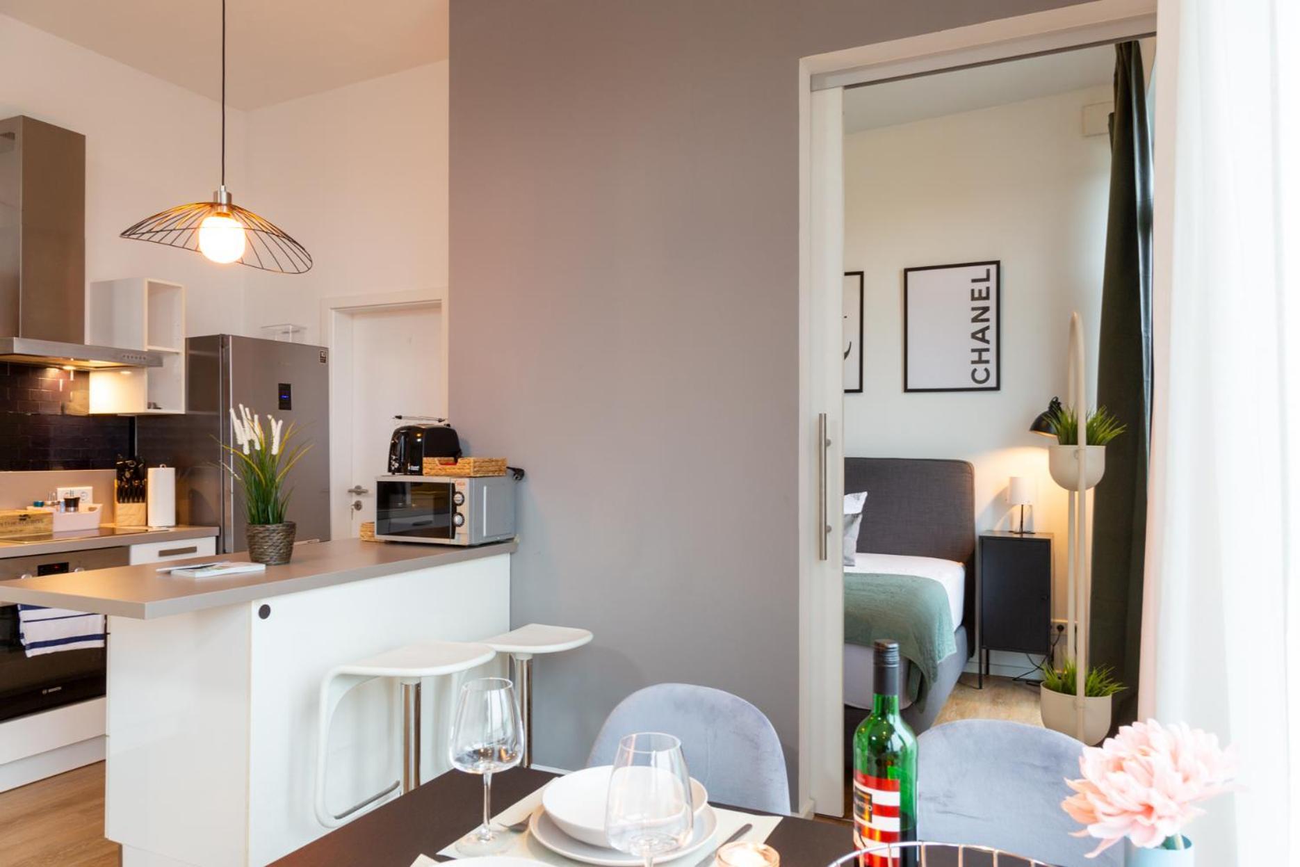 Micasa Ol - Modernes Penthouse - Stellplatz - Kueche - Wlan - Dachterrasse * Oldenburg