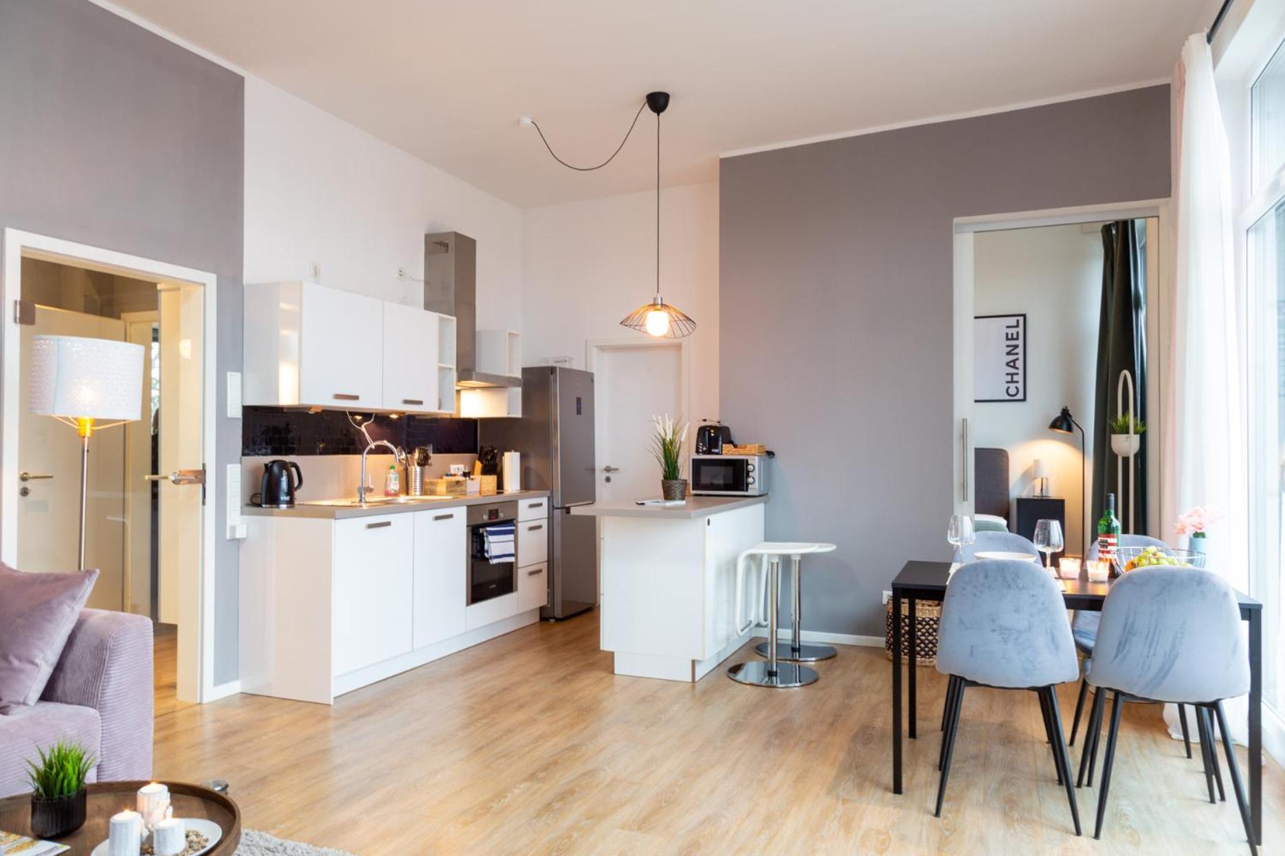 Micasa Ol - Modernes Penthouse - Stellplatz - Kueche - Wlan - Dachterrasse Oldenburg